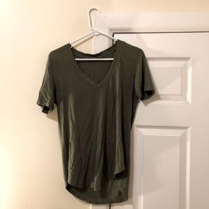 lululemon olive green Love Tee V-neck